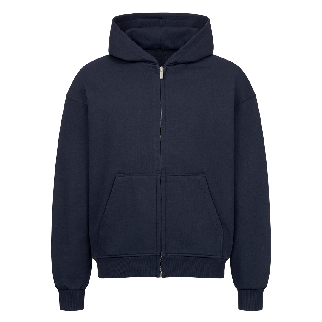 Oversized Zipper Hoodie - Trust No One