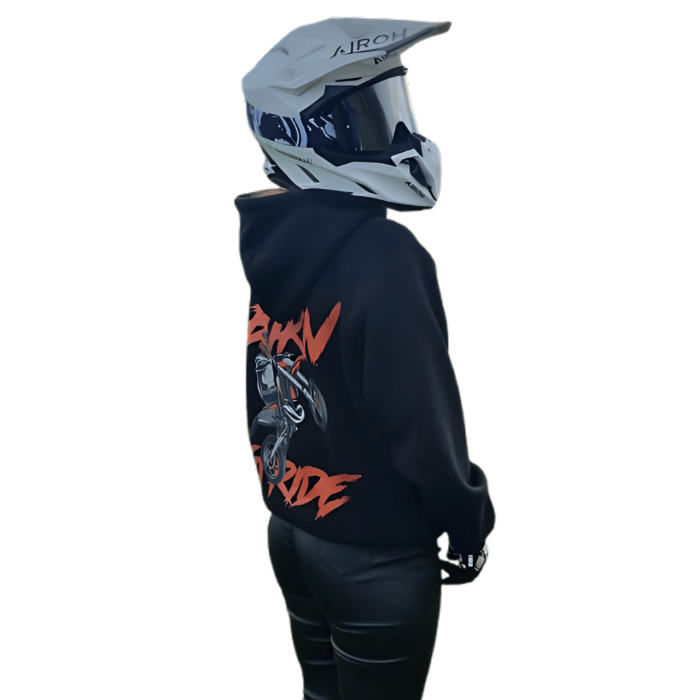 VACANCY Oversized Hoodie - Born To Ride